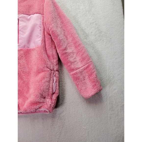 Tommy Bahama Jacket Girls Size 16 Pink Faux Fur Polyester Long Sleeve Full Zip - Picture 5 of 9